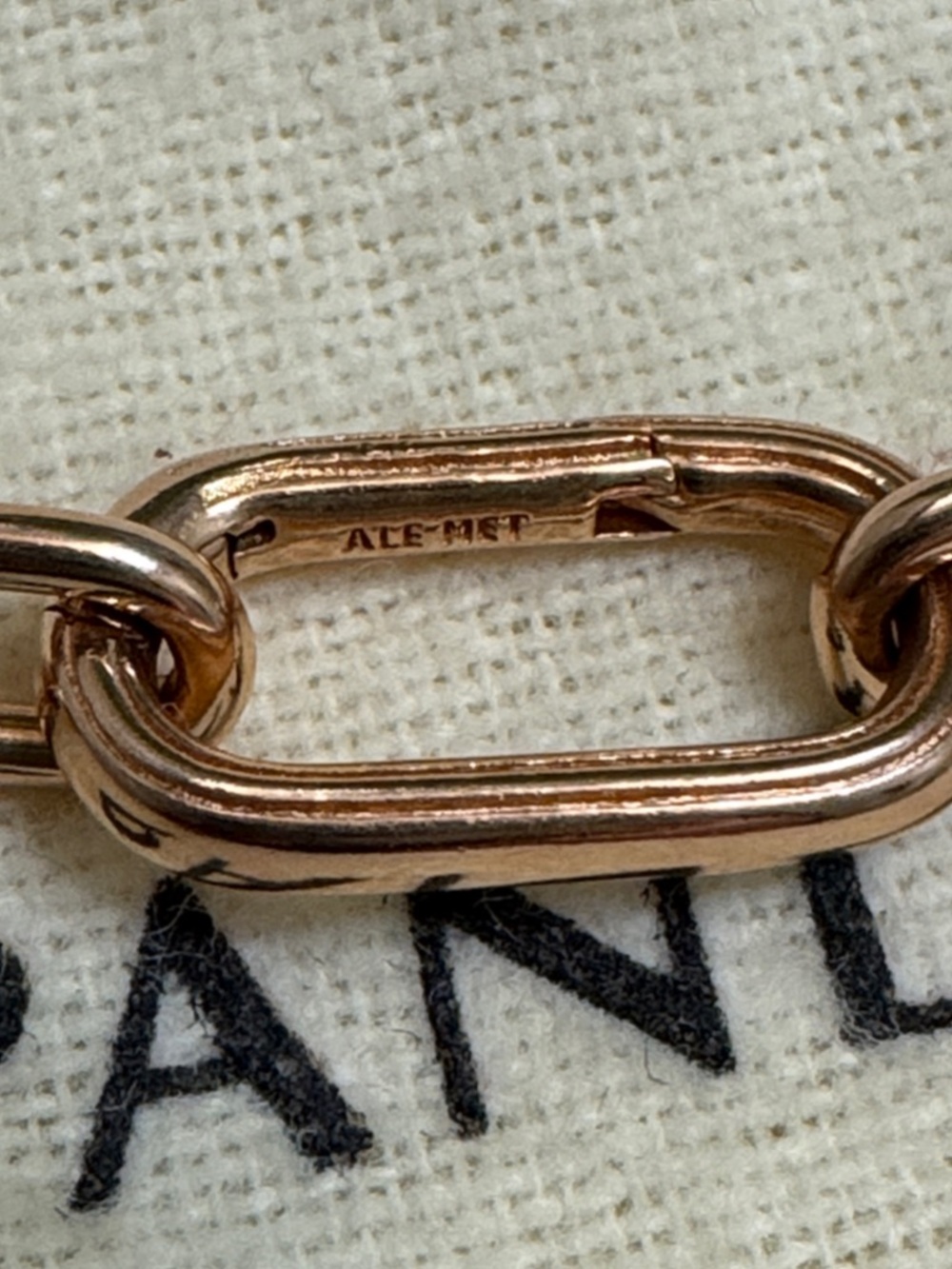 Pandora Rose Gold paperclip Bracelet - Picture 7 of 7